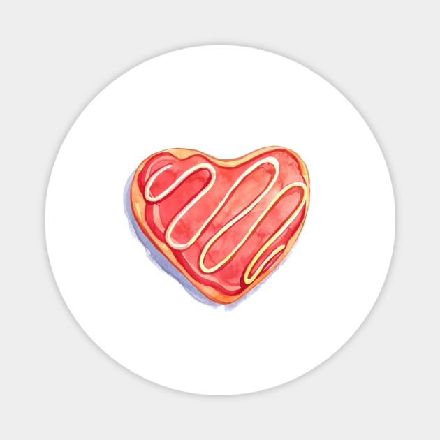 Heart Donuts Magnet by MelissaJoyCreative